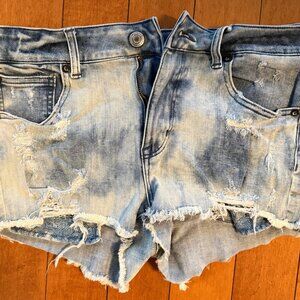 American Eagle Hi rise super stretch denim shorts
